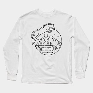 The Desert Horse (White) Long Sleeve T-Shirt